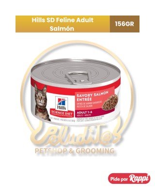 Hills SD Feline Adult Salmón x 156gr – Gatos adultos