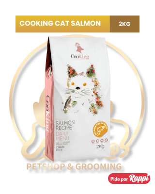 COOKING CAT FOOD ADULT CAT SALMON GF RECIPE 2 KG