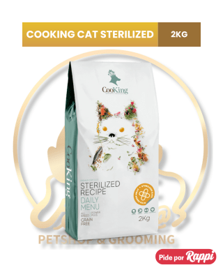 COOKING CAT FOOD STERILIZED ADULT CAT CHICKEN GF RECIPE 2 KG