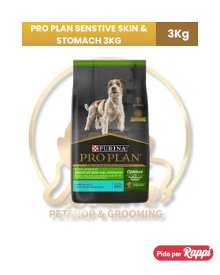 Proplan Adulto Sensitive Stomach (Rz Pequeña) Sabor Pavo 3 Kg
