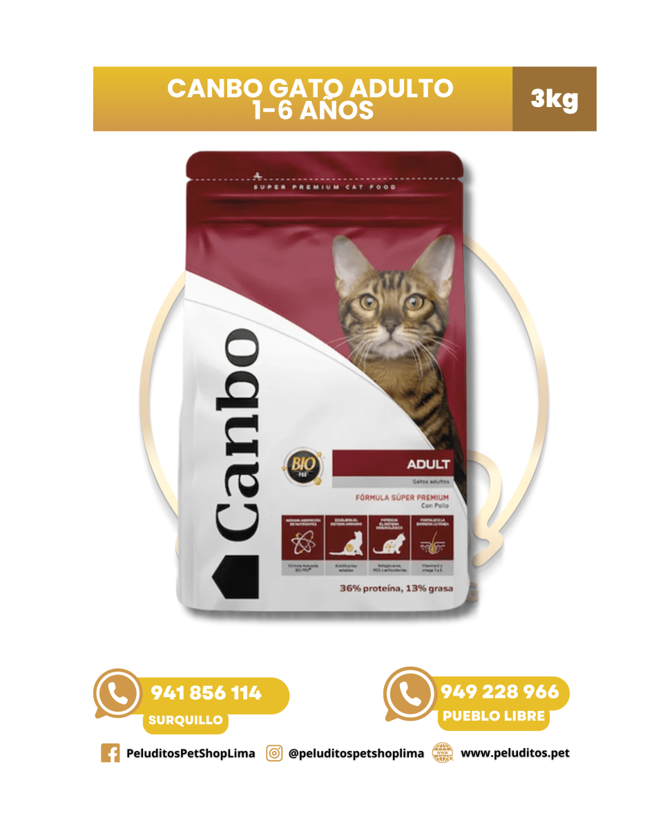 CANBO GATO ADULTO POLLO – ALIMENTO SECO PARA GATOS ADULTOS1