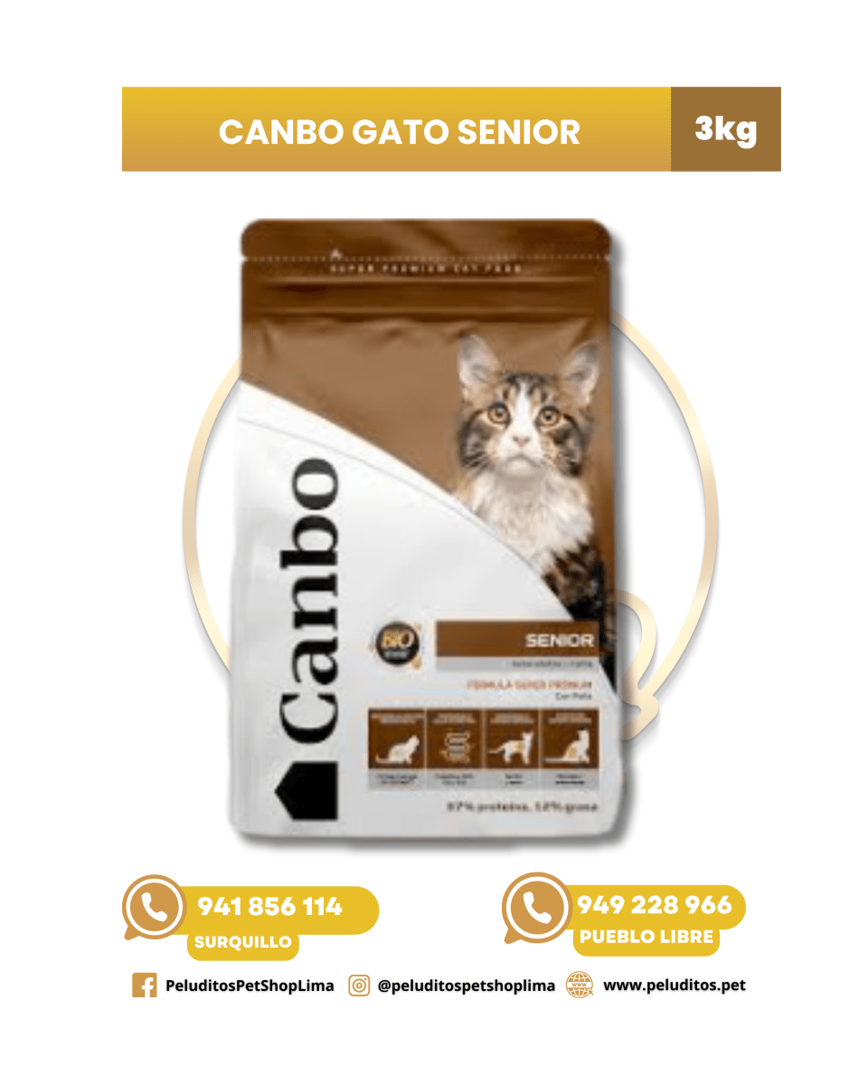CANBO GATO SENIOR – ALIMENTO SECO PARA GATOS ADULTOS MAYORES1
