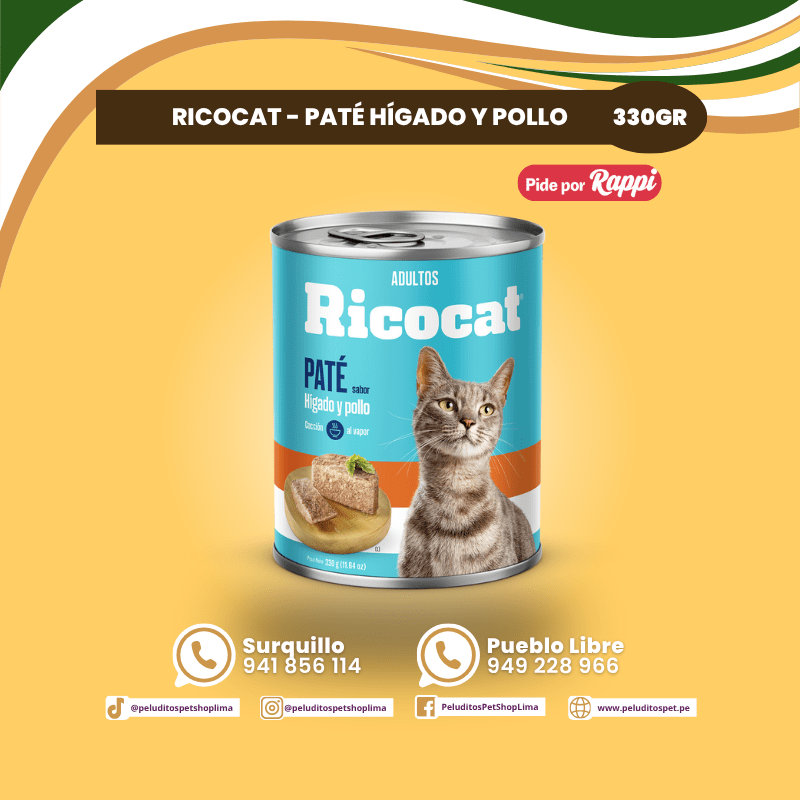Ricocat Pate Lata x 330 g1