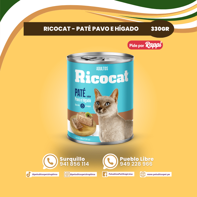 Ricocat Pate Lata x 330 g2