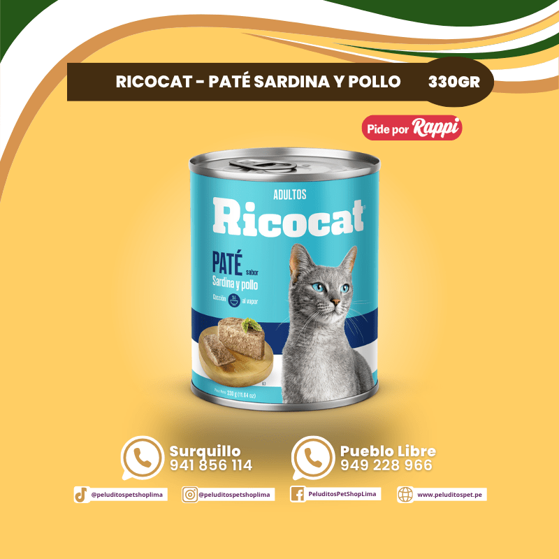 Ricocat Pate Lata x 330 g3