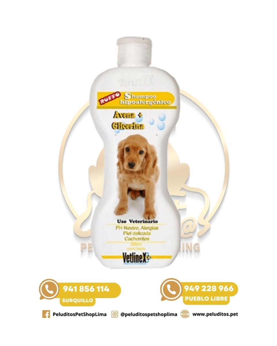 SHAMPOO HIPOALERGÉNICO CON AVENA Y GLICERINA – 300ML1
