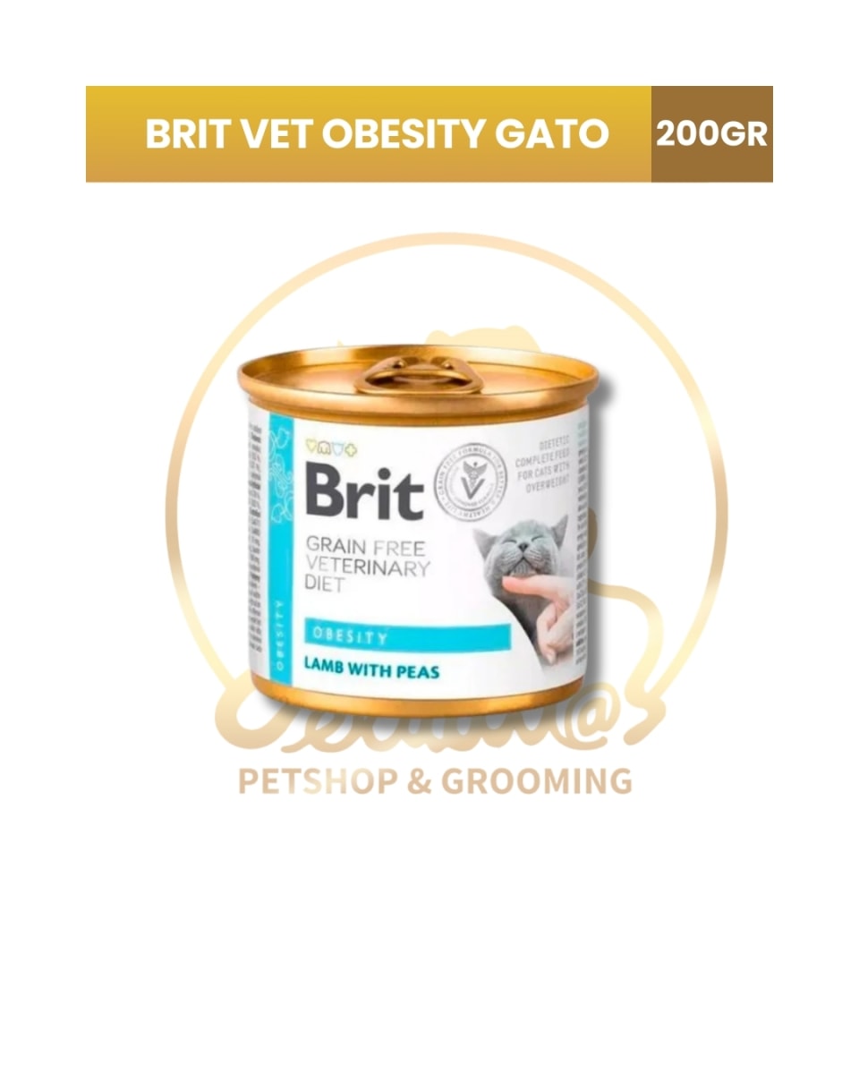 BRIT GF VET DIETS CAT OBESITY 200gr1