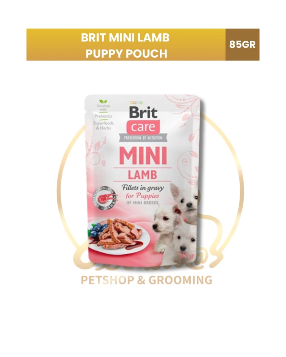 BRIT MINI LAMB PUPPY FILLETS POUCH 85gr1