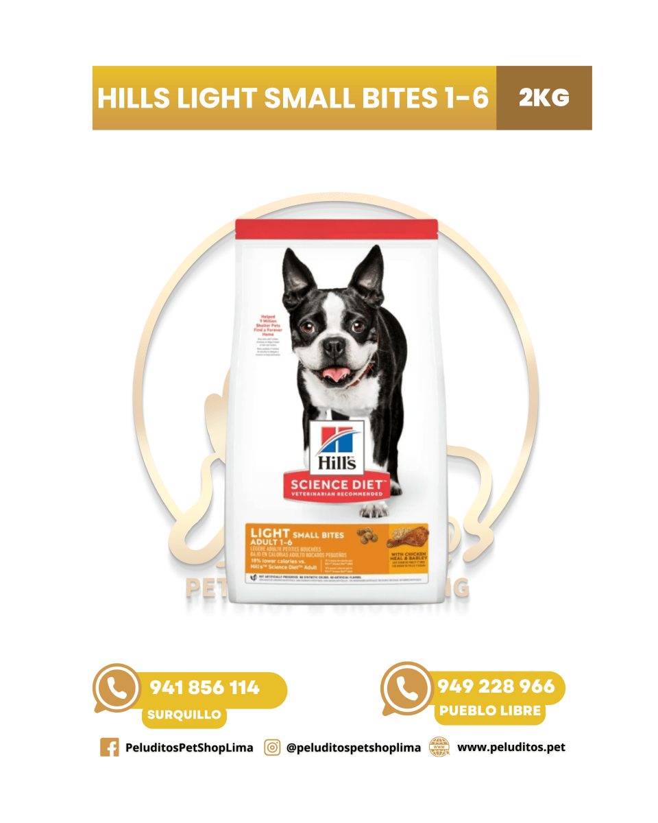 HILLS ADULT LIGHT 1-6 SMALL BITES1