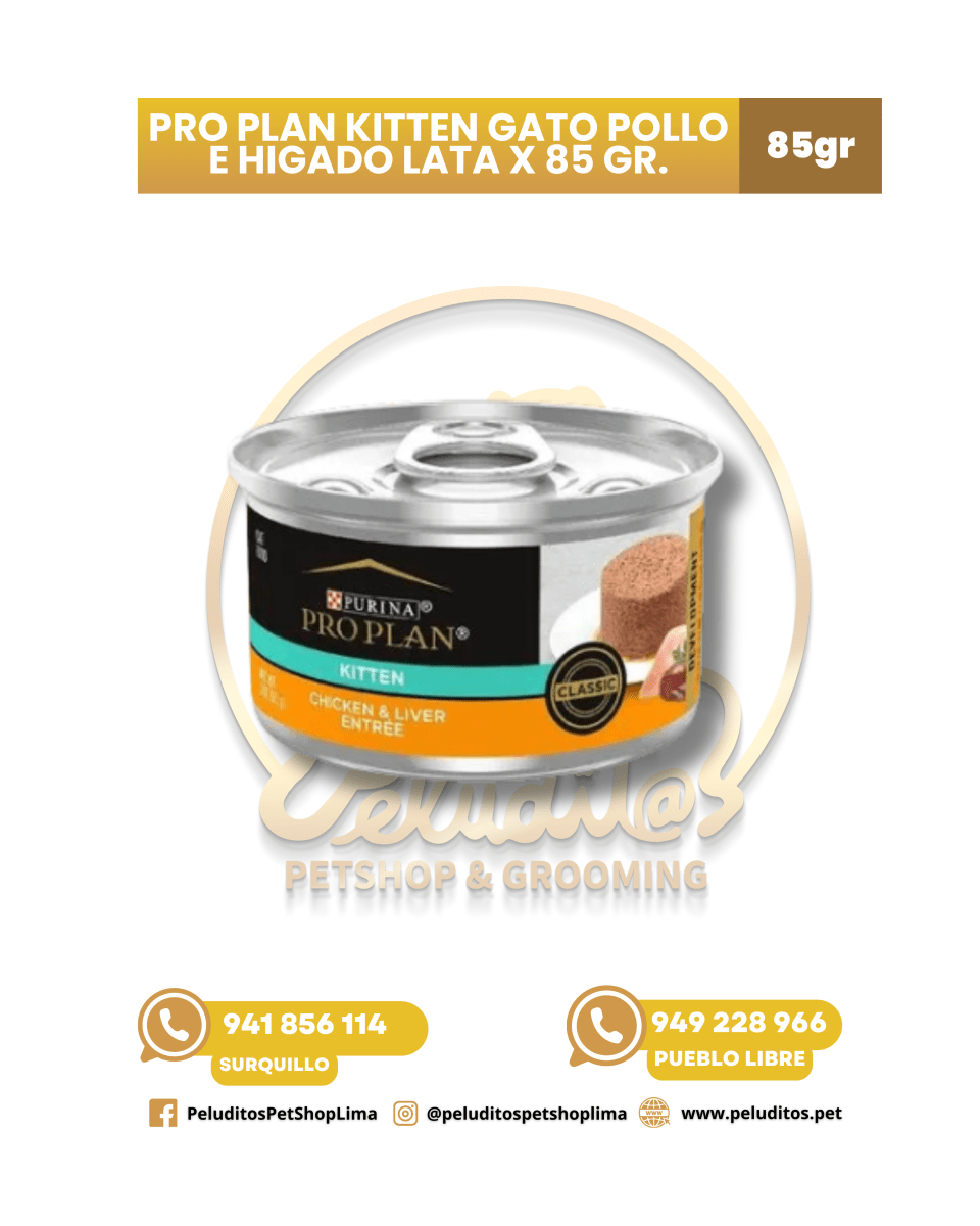 PRO PLAN KITTEN GATO POLLO E HIGADO LATA x 85 gr.1