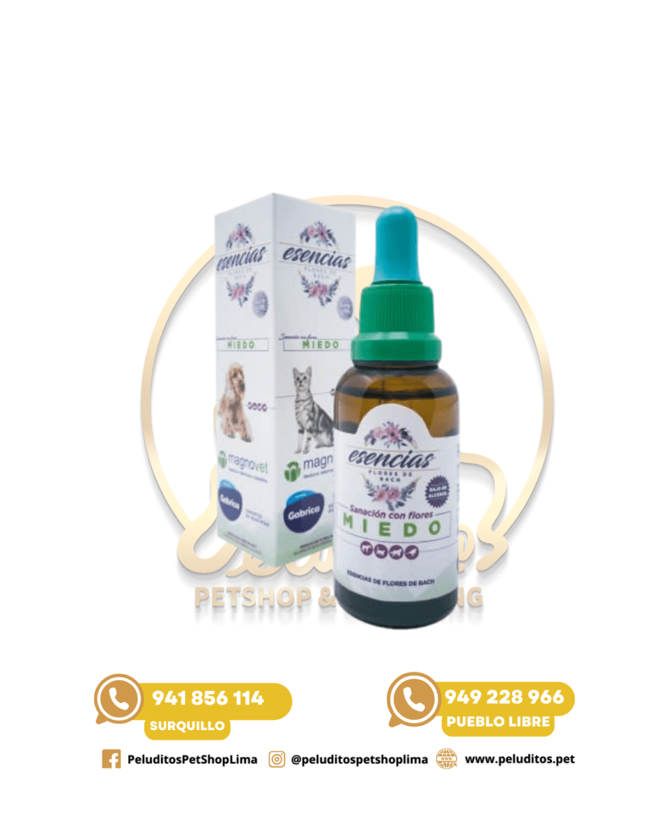 ESENCIAS FLORALES BACH MIEDO – GOTAS PARA PERROS, GATOS Y ANIMALES – 30ML1