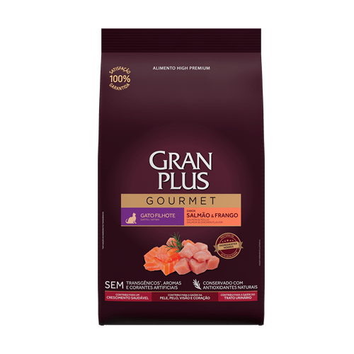Gran Plus Gourmet Salmón y Pollo – Gatitos pequeños x 1kg1