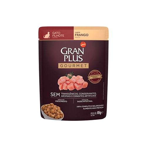 GRAN PLUS GATITO G. POUCH POLLO x85GR1