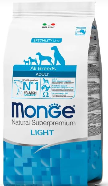 MONGE ADULT LIGHT SALMON Y ARROZ X 2.5 KG1