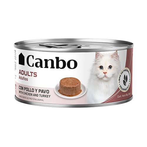CANBO CAT PATE POLLO Y PAVO x 85gr1
