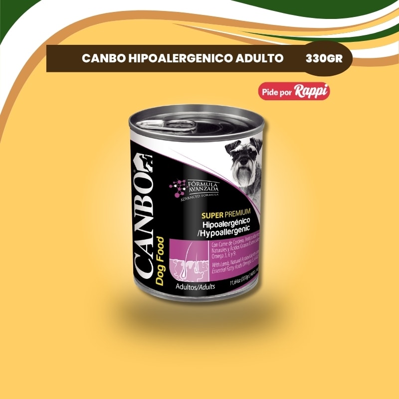 CANBO SUP PREM ADULTO HIPOALERGÉNICO PATE x 330gr1