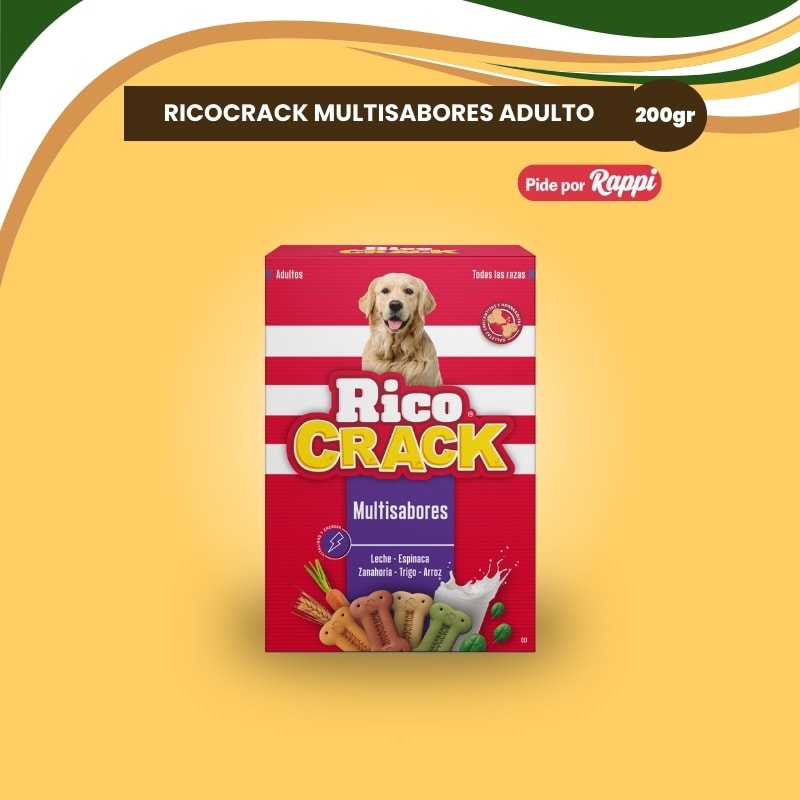RICOCRACK MULTISABORES ADULTO Caja x 200 gr.1