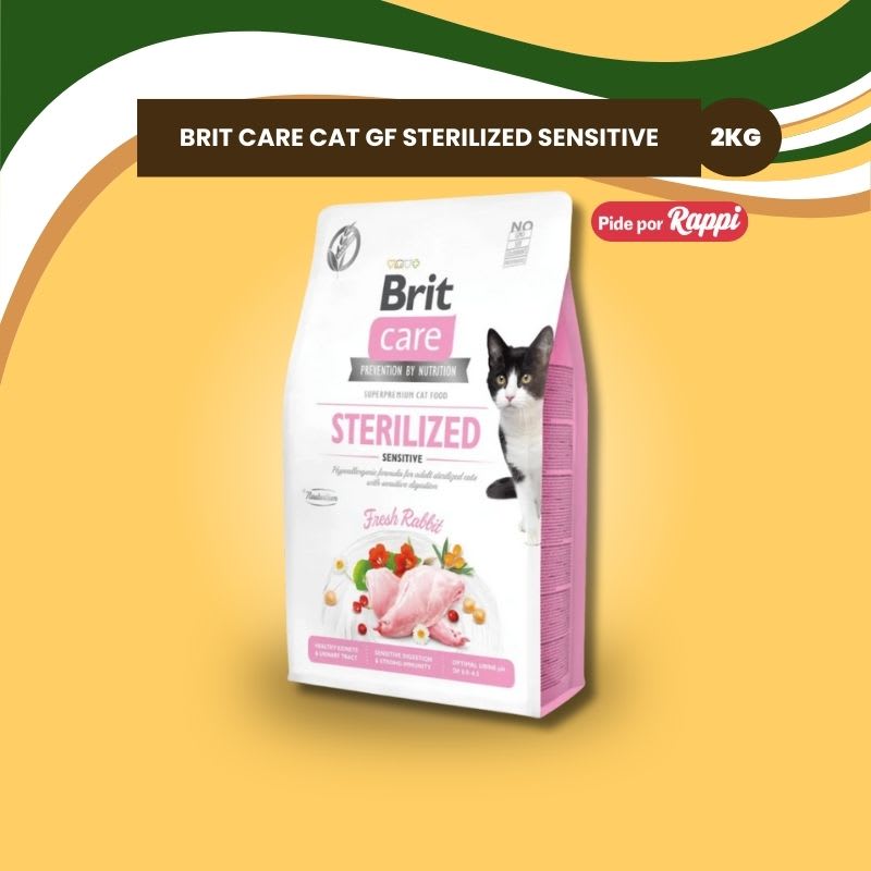 BRIT CARE CAT GF STERILIZED SENSITIVE x 2 Kg1