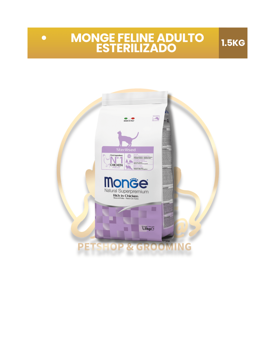 MONGE Gato Esterilizado Bolsa x 1.5 Kg1