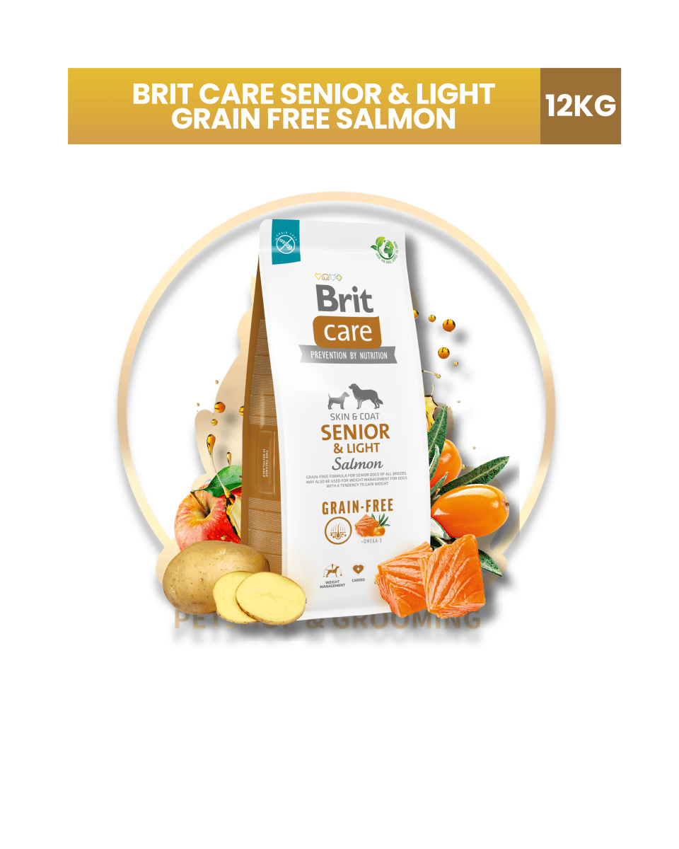 BRIT CARE GRAIN-FREE SENIOR & LIGHT SALMON & POTATO1