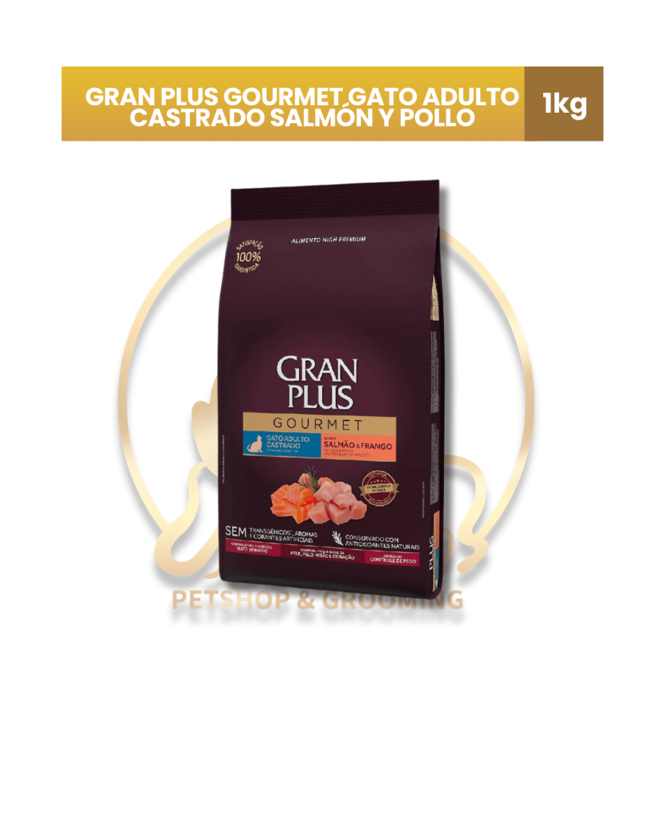 GRAN PLUS G. GATO ADULTO CASTRADO Salmon/pollo3