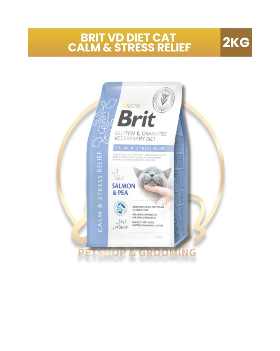 Brit Veterinary Diet Cat Grain Free Calm & Stress Relief 2 kg1