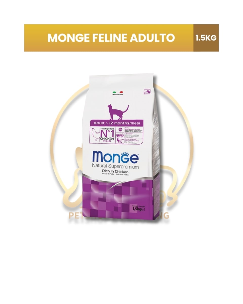 MONGE Gato Adulto Bolsa x 1.5 Kg1
