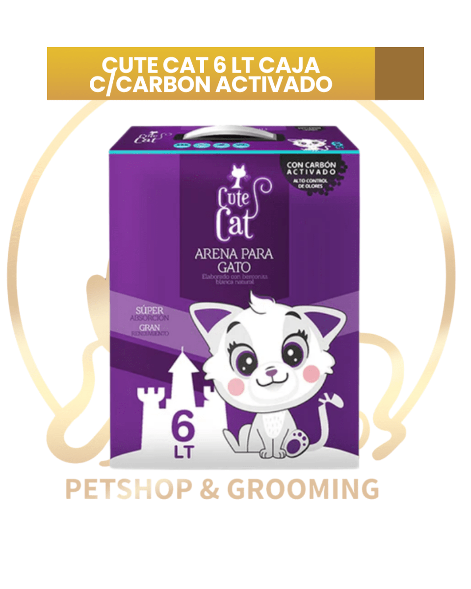 CUTE CAT 6 LT CAJA C/CARBON ACTIVADO1