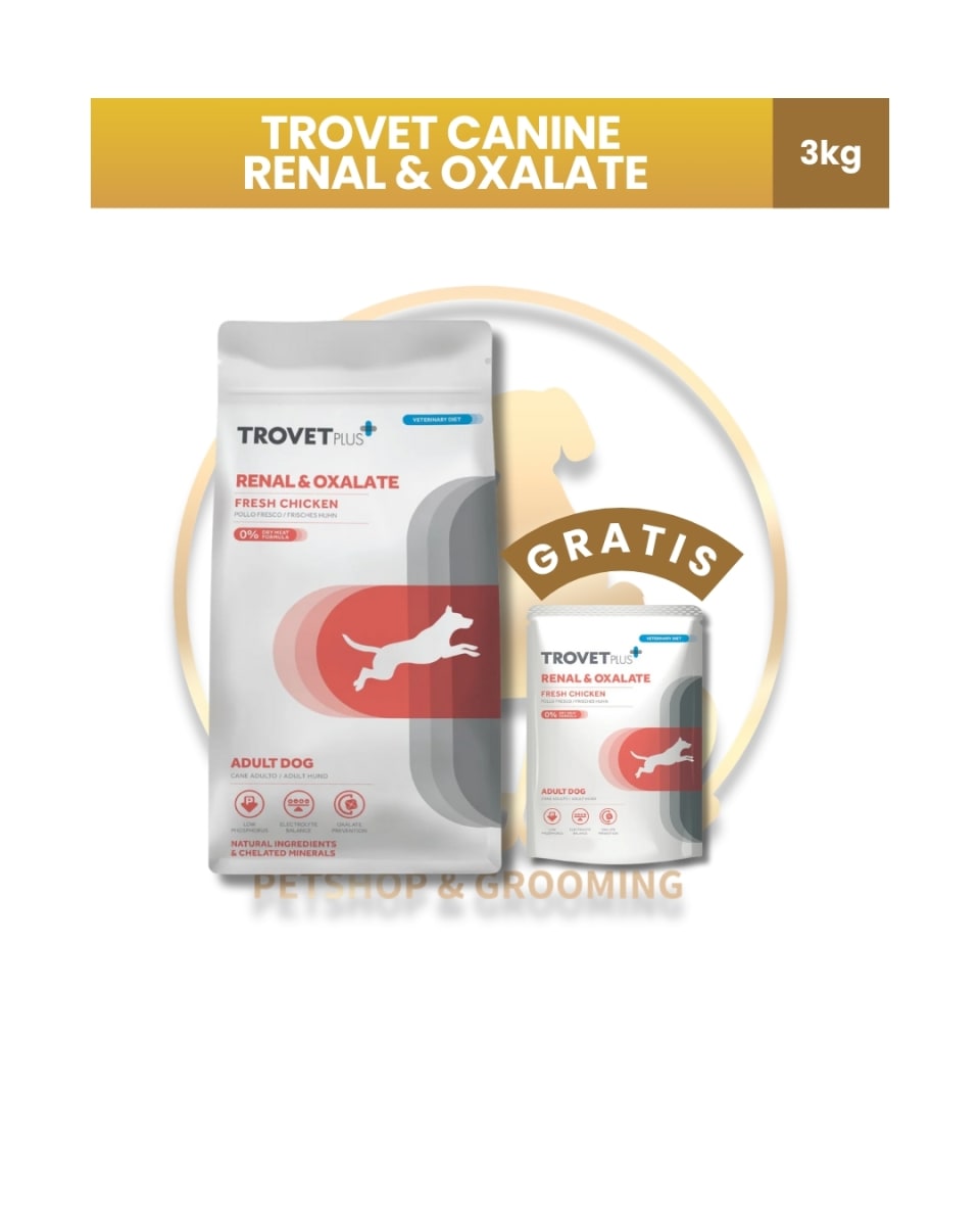 TROVETPLUS ADULT DOG RENAL & OXALATE 3 KG1