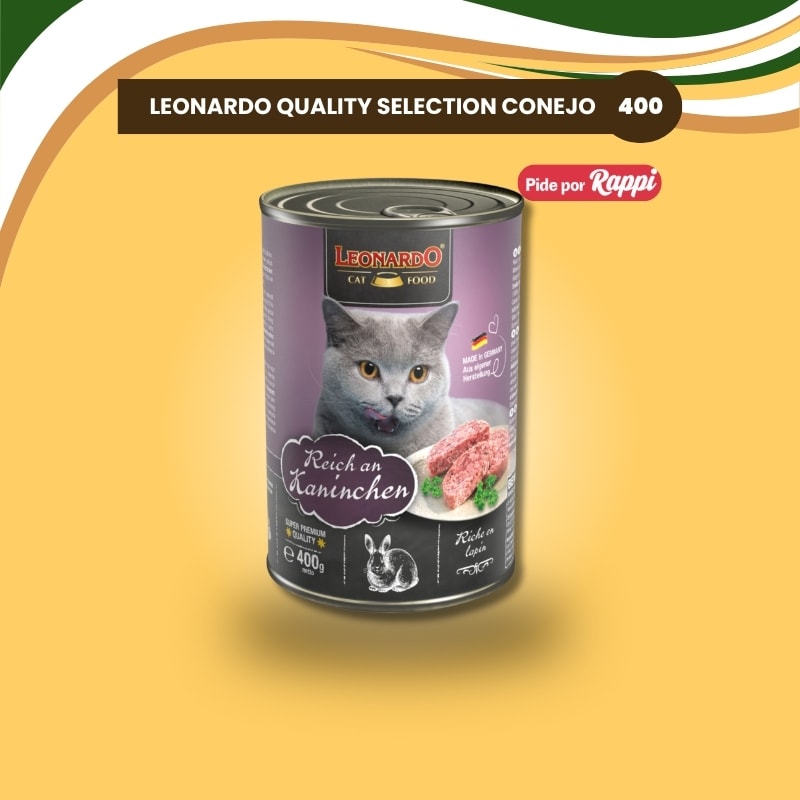 LEONARDO CAT QUALITY SELECTION CONEJO x 400gr1