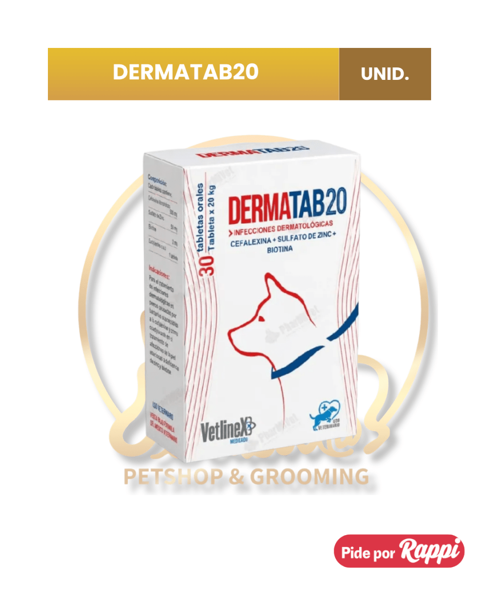 DERMA TAB-20 MG X UNID.1