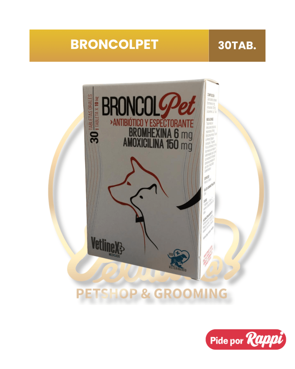 Broncol Pet X 30 Tabletas (Dosis 1 X 10 Kg)1