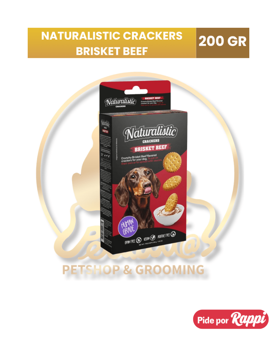 NATURALISTIC CRACKERS BRISKET BEEF, 200 GR1