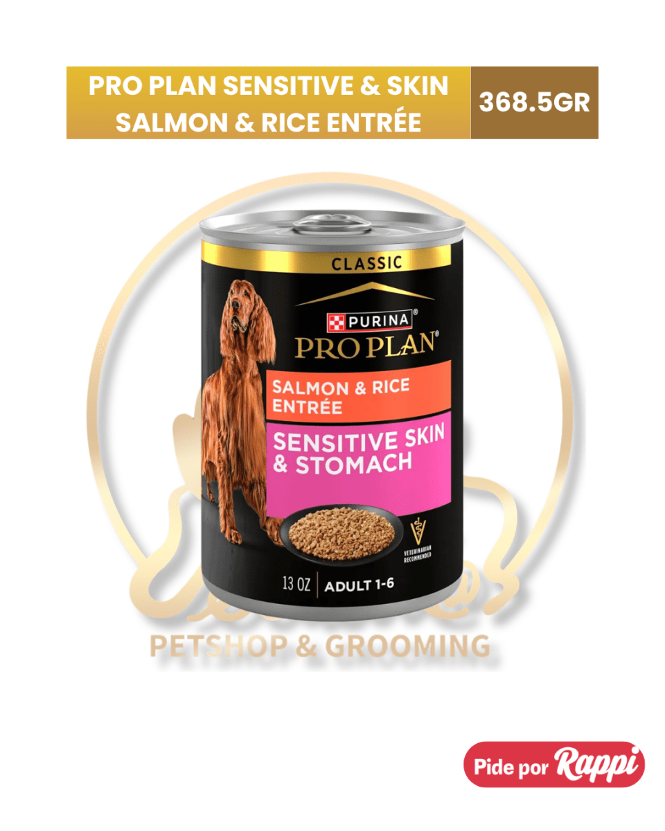PRO PLAN SENSITIVE & SKIN SALMON & RICE ENTRÉE x 368.5 gr1