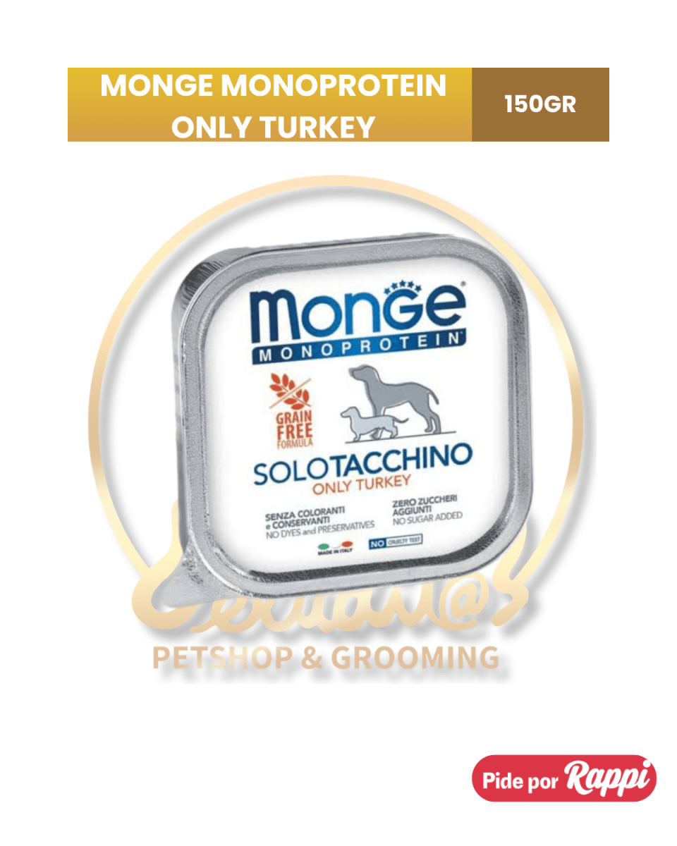 MONGE MONOPROTEIN PAVO 150GR1