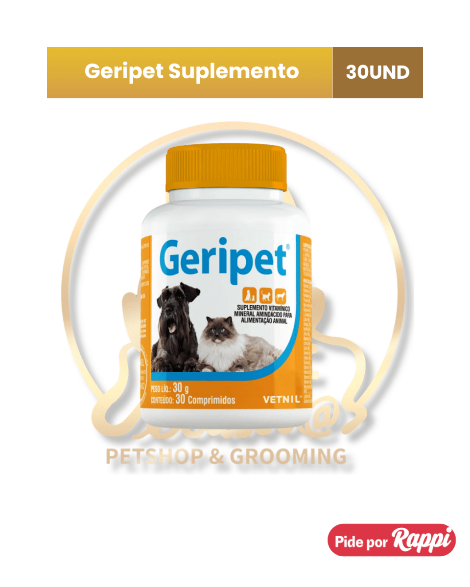 Geripet X 30 Suplemento para perros y gatos senior1