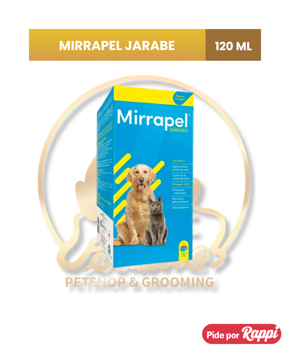 MIRRAPEL JARABE PARA PERROS Y GATOS X 120ML1