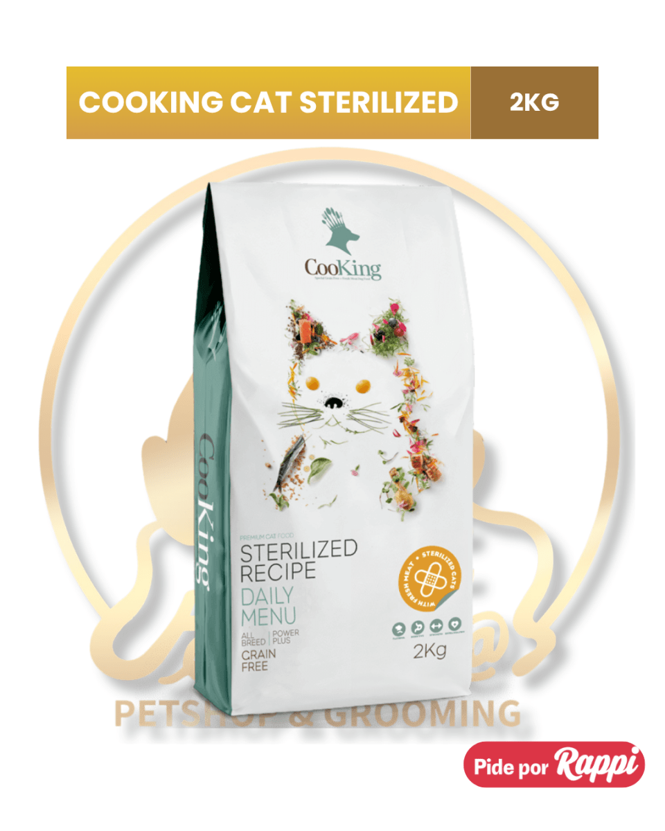COOKING CAT FOOD STERILIZED ADULT CAT CHICKEN GF RECIPE 2 KG1