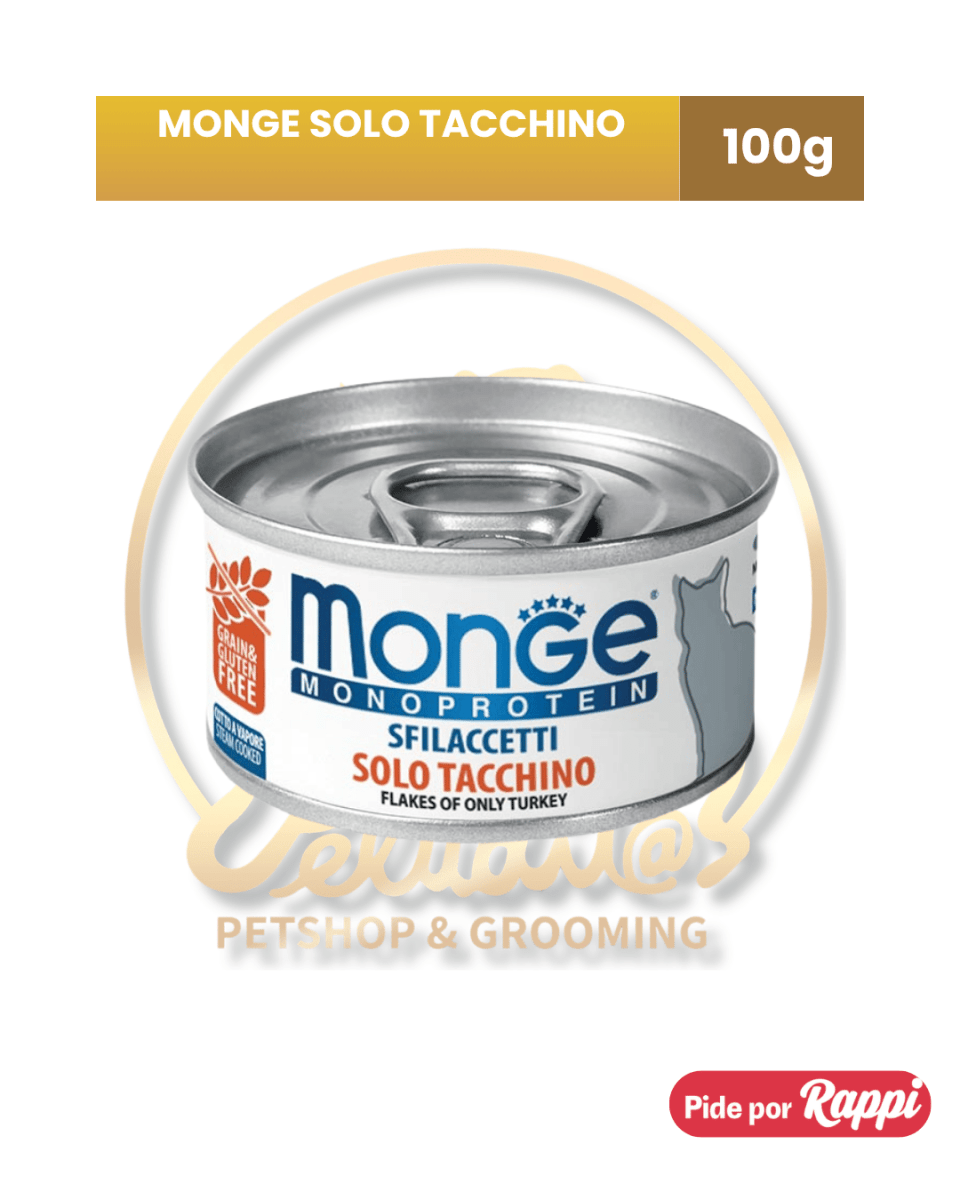 Monge Feline Monoprotein Turkey Tacchino 80 G1