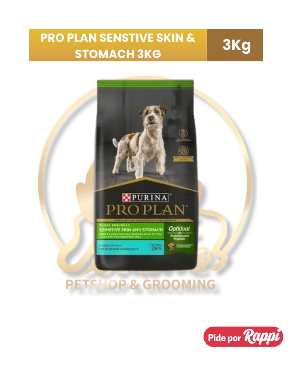 Proplan Adulto Sensitive Stomach (Rz Pequeña) Sabor Pavo 3 Kg1