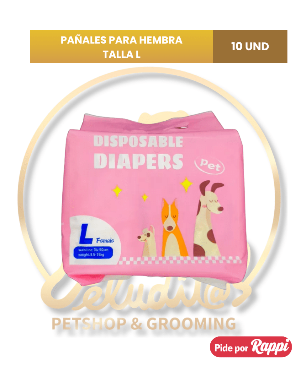 PAÑALES HEMBRA - Talla L (10und)1