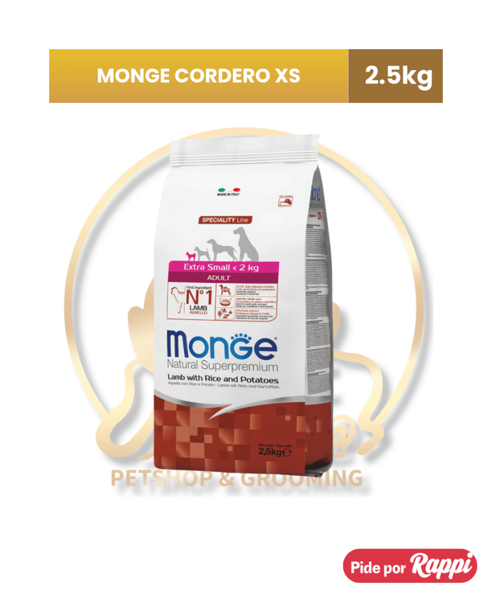 Monge Mini Adult Cordero,arroz y papa1