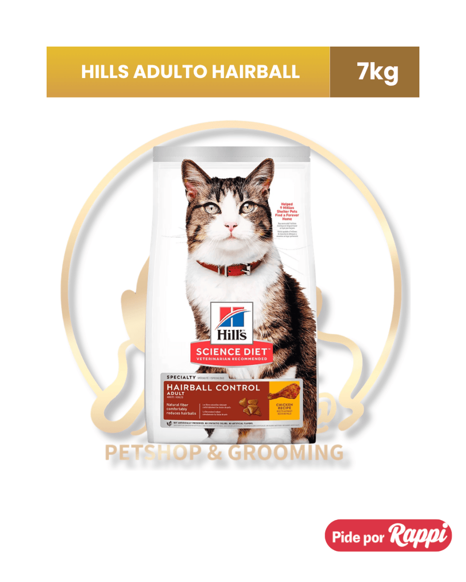 Hills adulto hairball 7kg1