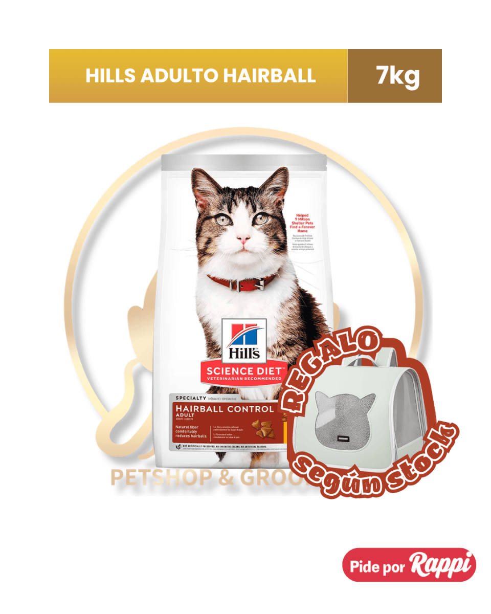Hills adulto hairball 7kg2