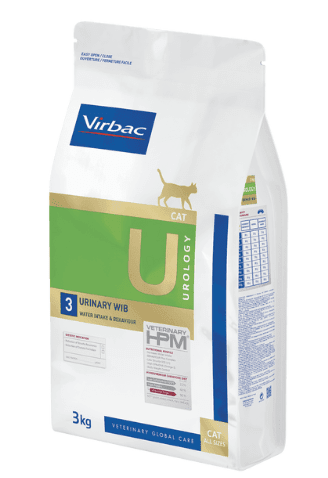 Virbac HPM Urology - U3 Urinary WIB para gatos x3kg1