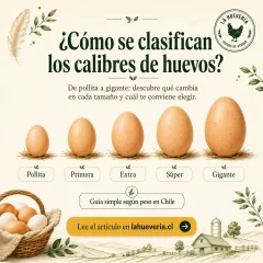 Cómo se clasifican los calibres de huevos Gallina Feliz · Huevos libre pastoreo