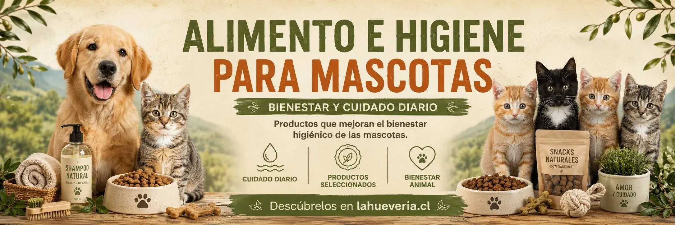 ALIMENTO E HIGIENE PARA MASCOTAS