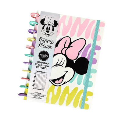 CUADERNO DISCOS CARTA  MINNIE