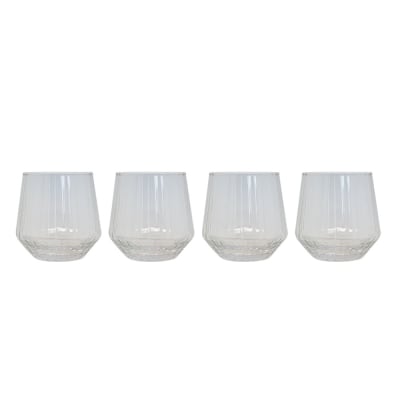 SET 4 VASOS 370ML ZAPHIRE GLASSO