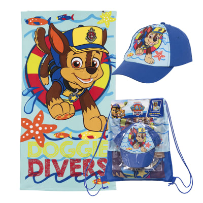 SET TOALLA PLAYA 70X140 + JOCKEY PWP DIVERS